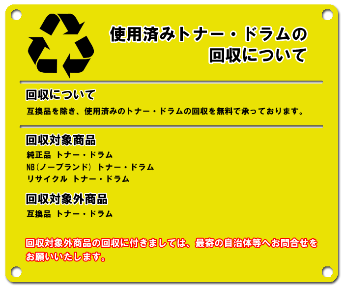 回収について